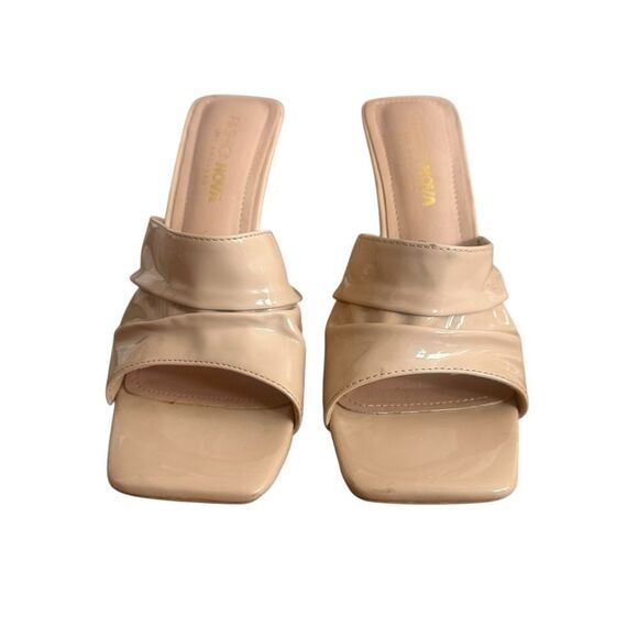 Fashion Nova Amala Patent Cinched Toe Slip On Heels Size 8.5 - Picture 4 of 16